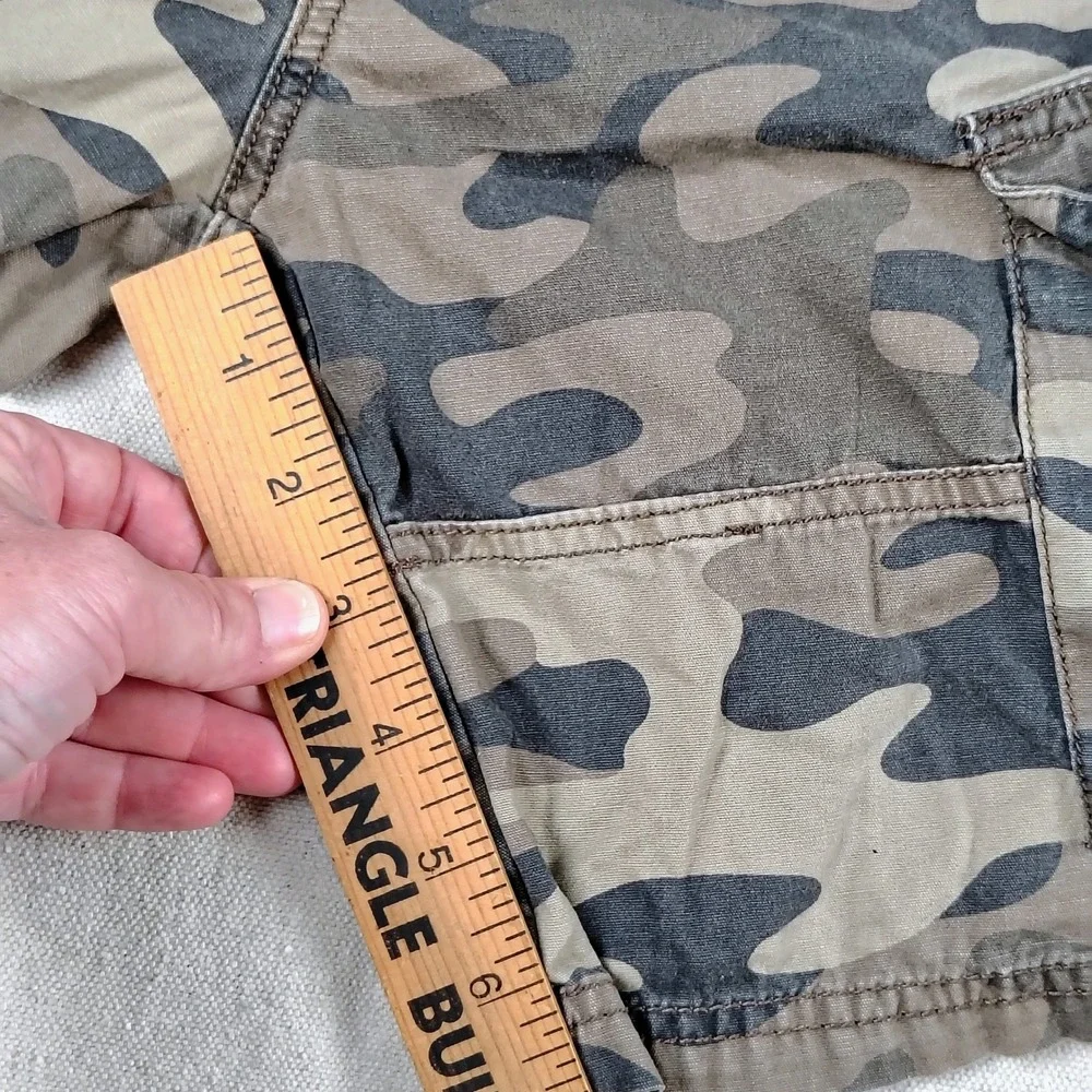 Carters Boys Size 6 Camo Cargo Shorts Green Brown Cotton Canvas